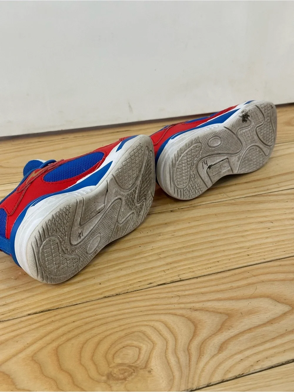 Puma Kids Red, Blue and White Low-Top Sneakers